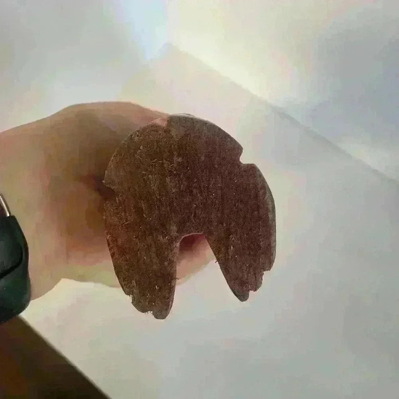 Hand Carved Whittled Wooden Embarrassed Monkey Hands Over Mouth Statue - Picture 7 of 8